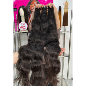 Nouveau produit indien vague cheveux faisceaux 26 pouces Double dessiné vietnamien Remy cheveux humains vague armure qualité de luxe - Product Image 2