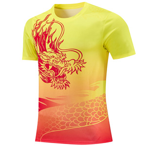 เสื้อยืดโพลีเอสเตอร์ซับเหงื่อแห้งเร็วสำหรับทีมพายเรือมังกร ออกแบบพิเศษสำหรับการฝึกซ้อมและกิจกรรมต่างๆ - Product Image 2
