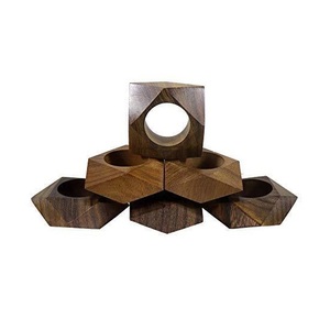 Servilletero de madera de Mango de alta calidad, soporte personalizado para cocina y comedor, venta al por mayor, todas las estaciones, 4 Uds. - Product Image 2