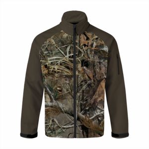 Veste de chasse pour hommes Veste de camouflage coupe-vent Softshell Veste polaire d'hiver respirante zippée pour homme - Product Image 1
