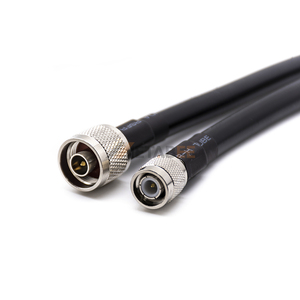 Cable LMR 400 con conector TNC, Pin macho TNC a Pin macho N Cable negro recto - Product Image 3