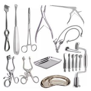 Ensemble de 11 instruments de neurochirurgie manuels Leyla de haute qualité pour la chirurgie crânienne, en acier, certifiés MOL, garantie 1 an - Product Image 1