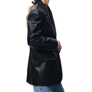 เสื้อโค้ทหนังแท้สำหรับผู้หญิงเสื้อโค้ทหนังแท้สไตล์ทันสมัย - Product Image 2