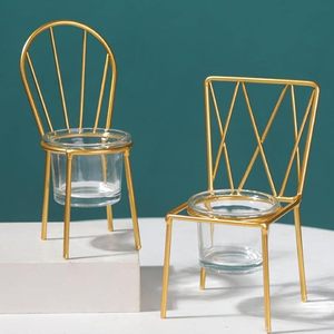 Nouveau design personnalisé en tailles Décoration intérieure Bougeoir simple Bougeoir conique en métal galvanisé plaqué or - Product Image 4