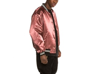 Venta al por mayor de los hombres de alta calidad de la Universidad Varsity chaqueta nueva luz transpirable chaqueta de béisbol XL tamaño satén tela High Street invierno - Product Image 5