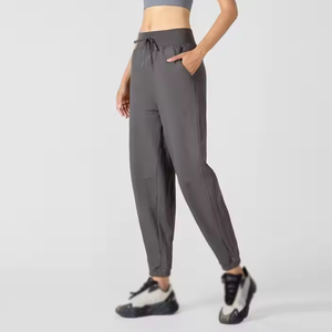 Pantalones Deportivos Casuales Personalizados para Mujer, Cintura Media, Holgados, Rectos, 100% Algodón, Secado Rápido, Transpirables, Ecológicos - Product Image 1