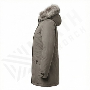 Abrigo con Capucha para Hombre, Impermeable, Cálido, Largo, Chaqueta Parka, Nueva Llegada, Ropa de Abrigo de Moda, Forro Polar de Algodón, Diseño Personalizado - Product Image 3