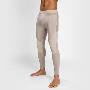 Leggings de compression unisexes beiges pour entraînement MMA, grappling, BJJ, boxe, fitness, entraînement, Muay Thai, séchage rapide - Product Image 1