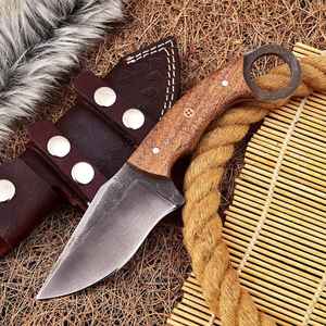 Wholesale Handmade Custom Size Premium Quality High Carbon <b>Steel</b> Skinner Knife Comfortable Leather Sheath Industrial Camping OEM - Product Image 5