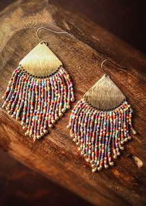 ต่างหูห้อยลูกปัดจากนักออกแบบที่กำลังมาแรงทำมือสำหรับกิจกรรมพิเศษงานปักดีไซน์อินเทรนด์สีสันสดใสสำหรับเด็กผู้หญิงและผู้หญิง - Product Image 4