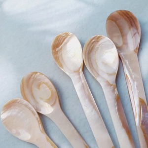 Restaurant de luxe Hôtel Dîner Nacre Cuillère Shell Caviar Cuillère Rose Long Manche Du Vietnam Naturel Écologique - Product Image 3