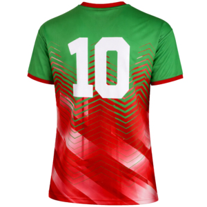 Maillot de football unisexe Mexique imprimé, séchage rapide, performance optimale, 100 % polyester, logo au dos, anti-odeur, coupe classique, col rond, manches courtes - Product Image 2