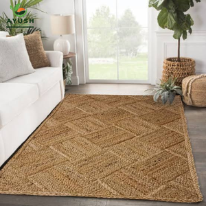 Tapis et moquettes en coton durables de qualité exportable, entièrement tissés à la main, pour la décoration de la maison et le bureau. - Product Image 6