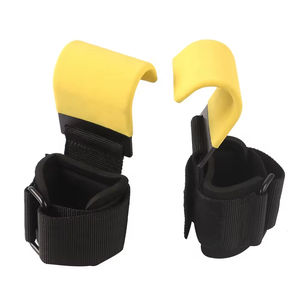 Muñequera con Gancho de Hierro, Muñequeras Acolchadas de Neopreno Resistentes, Cinturón de Levantamiento de Pesas con Ganchos de Acero, Gancho de Agarre para Manos - Product Image 1