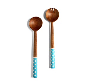 Wooden Salad Servers <b>Utensil</b> <b>Set</b> Resin-Made <b>Kitchen</b> Tools From India - Product Image 3
