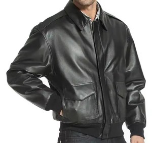 Vestes en cuir pour hommes de haute qualité personnalisées, élégantes et fiables pour les occasions décontractées, coupe ajustée pour hommes - Product Image 3