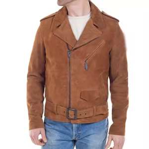 High-Quality Men's Suede Jacket - Genuine Suede, Classic Style, and Perfect for Casual and Formal <b>Outfits</b>. - Product Image 1