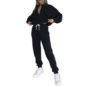 Chándal dinámico para mujer, elegante Sudadera con capucha, pantalones de chándal, traje de dos piezas, alta calidad, hecho a medida, perfecto para actividades al aire libre - Product Image 2