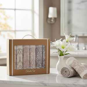 Serviette de bain en coton turc 100% de qualité supérieure, 50x70cm, 390 GSM, durable, douce au toucher, super absorbante, fabriquée en Turquie - Product Image 5