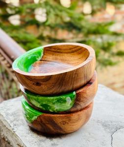 Epoxy Resin Wood <b>Bowl</b> <b>Wooden</b> Epoxy Resin <b>Bowl</b> Stylish Durable and Food Safe Serving <b>Bowl</b> Use for Tableware by f s i - Product Image 2
