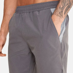 Meilleur fournisseur nouveau solide avant Logo personnalisable hommes été haute rue Style respirant taille élastique Cargo Shorts 2025 - Product Image 5