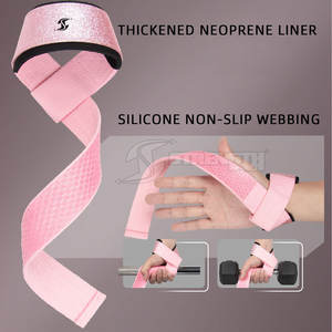 Premium Lifting Straps Soft Padded <b>Wrist</b> <b>Support</b> <b>For</b> Intense Strength Training Weight Lifting Straps - Product Image 6