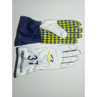 Gants de karting unisexes en cuir synthétique de haute qualité, fabriqués sur mesure, à doigts entiers, pour la simulation de course, usage sportif, imperméables et anti-humidité