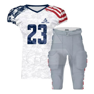 Top Qualité Football Américain Jersey Uniforme Meilleur Design Jeunes S'attaquer Sergé Américain Football Uniforme - Product Image 1