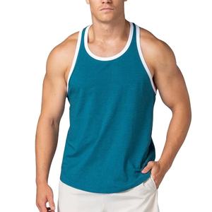 Fabricant OEM de débardeurs pour hommes sur mesure, fournisseur en gros, marque privée, production en vrac, débardeur de sport en tissu épais 220 GSM - Product Image 5