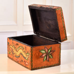 Nouvel arrivage de boîte de rangement de bijoux de conception de dragon faite à la main boîtes en bois multicolores article de cadeau de décoration intérieure - Product Image 2