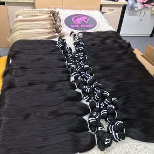 Extensiones de cabello humano virgen Remy vietnamita al por mayor, cutícula alineada, onda Natural, doble cierre de encaje, paquete de todos los colores - Product Image 5