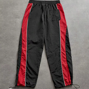 Streetwear personnalisé de haute qualité en polyester/coton respirant, brodé, à taille mi-haute élastique, épais, décontracté, coupe ample, color block, effet délavé - Product Image 1