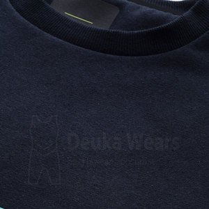 Fabricación al por mayor de ropa urbana 100% algodón, sudaderas de cuello redondo para hombre con logo impreso personalizado y mangas acanaladas para invierno. - Product Image 5