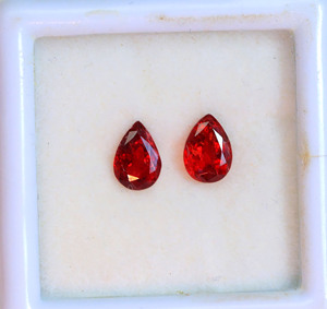 Attrayant naturel rouge spinelle pierre précieuse taille personnalisée ronde brillant coupe facettes coupe pierre bijoux cadeau elle - Product Image 5