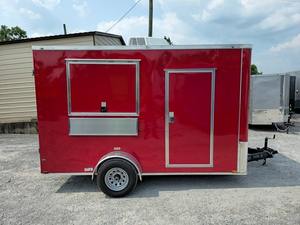 รถขายอาหารเคลื่อนที่แบบแบนมีโครงอลูมิเนียม12 'x 12' รถขายอาหารติด GPS สำหรับงานกิจกรรมจัดเลี้ยงขนมโรงงานไอศกรีม - Product Image 5