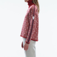 Pulls en laine 100 % sur mesure pour femmes, col en V, style vintage, tricot plat, pour l'hiver, couleurs personnalisées, séchage rapide, vente en gros