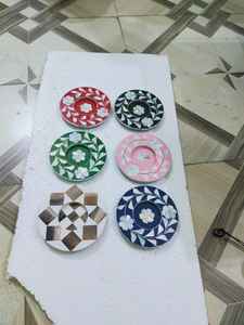 Sous-verre de luxe artisanal en nacre, carré, diamètre 300 mm, pour la maison, l'hôtel, le restaurant, qualité d'exportation, design classique - Product Image 4