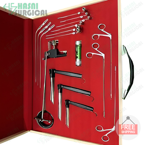 Nouveauté : Ensemble de laryngoscope à piédestal en acier inoxydable, instruments de microchirurgie laryngée ORL, endoscopique, approuvé CE ISO - Product Image 2