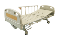 Lit d'hôpital manuel à 2 manivelles de haute qualité pour le soin des patients, lit d'hôpital électrique à 2 fonctions, lit médical pour patients
