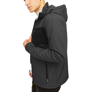 Vestes Softshell légères à fermeture éclair intégrale pour hommes avec doublure polaire Hiver Automne Randonnée en plein air Manteaux chauds Poches Motif Décoration - Product Image 3