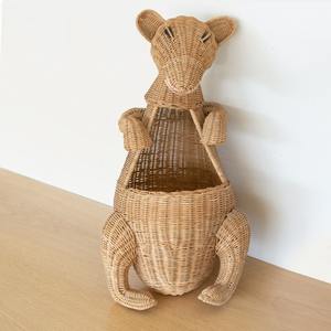 High quality animal shaped hamper <b>baskets</b> <b>rattan</b> <b>storage</b> bin <b>basket</b> toys organizer for kids - Product Image 4