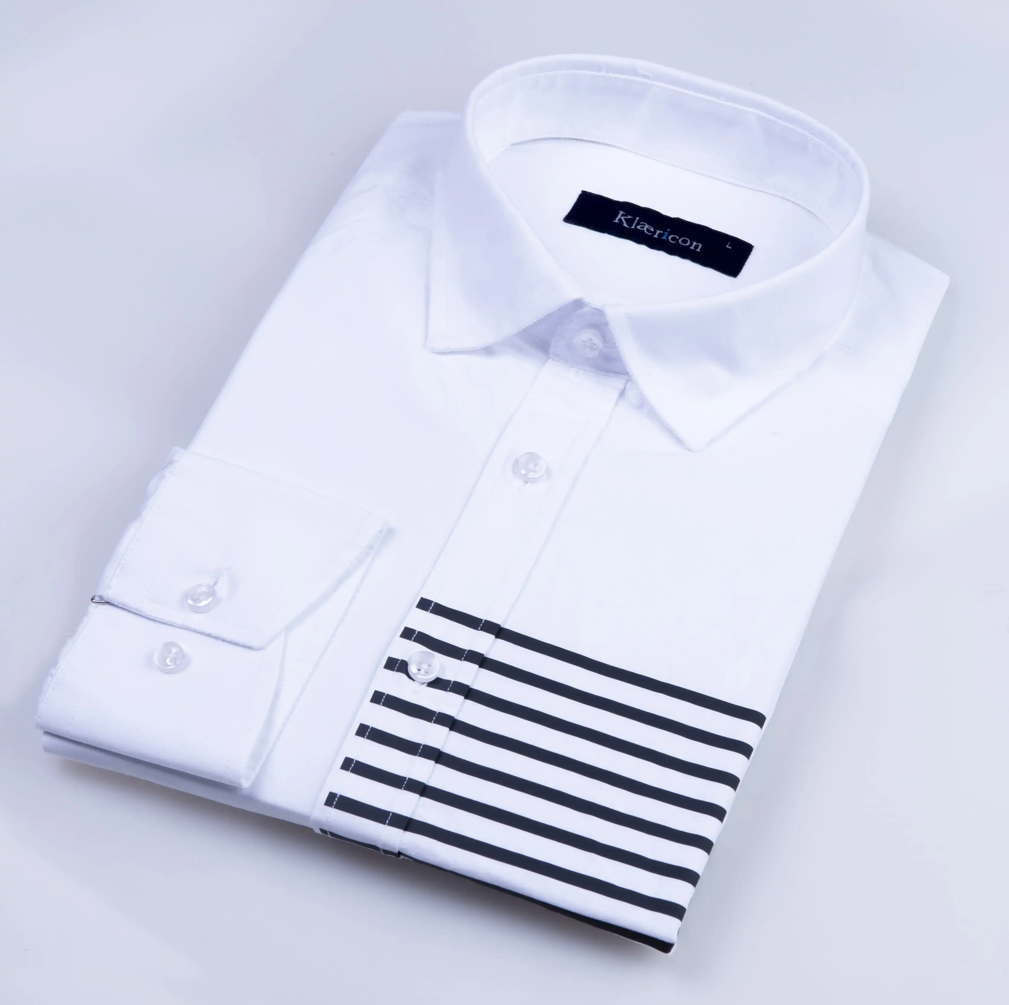 High Quality Men Printed Shirt White Casual Shirt Long Sleeve %100 cotton fabric Men Shirt From Turkey