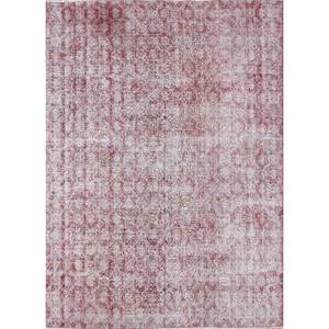 Alfombra de Lana Anudada a Mano de Gran Tamaño, Diseño de Medallón Rojo y Naranja, para Hogar y Sala de Estar, Alfombra Rectangular para Pasillo - Pae-2866 - Product Image 1