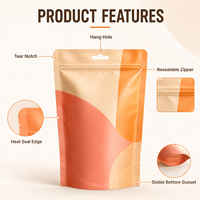 Sachets d'emballage alimentaire refermables personnalisés en Mylar recyclable avec fermeture éclair, imprimés avec logo, pour aliments pour animaux et sucre, vente en gros