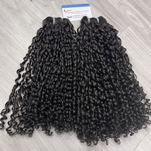 Producto de lujo, pelo de trama de rizo de duendecillo de vapor, 100% extensiones de cabello humano vietnamita crudo con precio de fábrica - Product Image 3