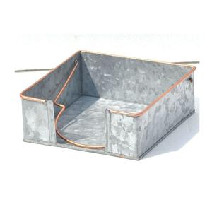 Porte-cartes en métal de style dernier cri pour cocktail, accessoires en fil métallique, forme carrée, revêtu d'argent, utilisé pour mariage à la maison - Product Image 4