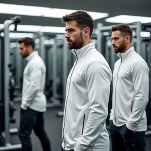 เสื้อแจ็คเก็ตพิมพ์ลายเสือดาวสำหรับผู้ชายเสื้อแจ็คเก็ตฟุตบอลพิมพ์ลายเสือดาวสำหรับฝึกเตะบอลออกแบบได้ตามต้องการ - Product Image 4