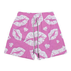 กางเกงขาสั้นออกกำลังกายชาย เอวยางยืด สำหรับฤดูร้อน วิ่งเร็ว รับสกรีนโลโก้ ผ้าฝ้าย 100% ป้องกันรังสียูวี ระบายอากาศ มีกระเป๋า แบบซับลิเมชั่น - Product Image 3