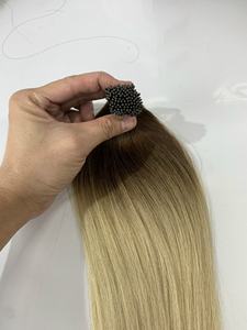 Excellente qualité cuticule cheveux alignés meilleure kératine pré-collé Ombre Blonde pointe plate/U pointe cheveux/I pointe extension de cheveux humains - Product Image 6