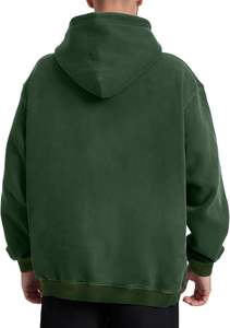 Otoño Streetwear Sudaderas con capucha Diseño forrado Logotipo frontal Impresión de pantalla de seda Digital Tie-Dye Lavado ácido Técnicas de lavado Sólido con capucha - Product Image 3